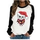thumbnail image 2 of Pntutb Blusa de manga larga con estampado gráfico de gato de Chriasmas con cuello redondo para mujer Pntutb Pntutb-2297, 2 of 4