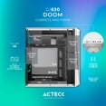 thumbnail image 3 of Gabinete ACTECK DOOM GI630 Micro ATX Mini Torre Fuente 500W 3 Fan Acrilico Blanco AC-935746 blanco, 3 of 6