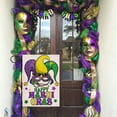 thumbnail image 5 of Home Decorative Happy Mardi Gras Mask Garden Flag, Carnival Masquerade Yard Outside Decorations, Outdoor Small Decor Double Sided 12x18, 5 of 6