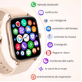 thumbnail image 2 of Reloj Inteligente Smartwatch BLOOSOM Bluetooth Llamada Dorado, 2 of 4