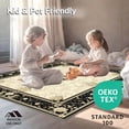 thumbnail image 4 of ODIKA 4'x6' Machine Washable Non-Slip Area Rug, Beautiful with Classic Black and Beige Decorative High Traffic Rug, Beige, 51265, 4 of 7