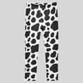 thumbnail image 6 of XAOFW Girls Tights Pants Elastic Waistband Cow Print Stretchy Straight Leg Trousers Toddler Kids Comfortable Daily Wear Fall Pants, 6 of 6