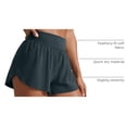thumbnail image 4 of Shorts CRZ YOGA de Cintura Alta con Abertura y Forro de Malla 7.5 cm de Entrepierna, 4 of 5