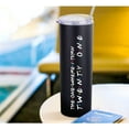 thumbnail image 3 of 21st Birthday Gifts For Her 21st Birthday Decorations For Her 20 OZ Black Skinny Wine Tumbler Turn 21 Travel Cup With Lid Straw Happy 21 Year Old Bday Presents For 2001 Born Women Girls Female, 3 of 5