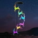 thumbnail image 5 of Impermeable Solar Wind Chime Solar Powered Lámpara colgante Decoración Hermosa Wind para inauguración de al aire libre Césped Balcón Ciervo Cola Luz de chime de viento, 5 of 8