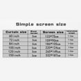 thumbnail image 2 of KTV Office Accessories Easily Install Projection Screen Projector Curtains Simple Curtain Anti-light Screen 120 INCH, 2 of 8