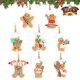 thumbnail image 1 of Adornos PARA árbol de Navidad CHAO Yjmei Bchristmas hombre de jengibre 8 piezas colgante, 1 of 5
