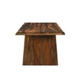 thumbnail image 6 of Taran Designs Darcy 74" Live Edge Solid Wood Dining Table in Dark Brown, 6 of 7