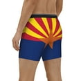 thumbnail image 2 of Men Arizona Flag Boxer Briefs Novelty Boxer Shorts Underwear No Fly, 2 of 7