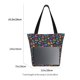 thumbnail image 3 of Fotbe Colorful Excavator Bolsa de Playa con Estampado, Bolsa de Hombro, Bolsa de Mano Espaciosa, Bolsa de Viaje Ligera, Bolsa de Compras Versátil, 3 of 6