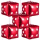thumbnail image 1 of BRIGHTFUFU 5 PCS Cubos Globos de láminas Square Dice Foil Globos de globos tridimensionales Decoraciones de fiesta, 1 of 7