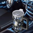 thumbnail image 6 of 40oz Pioneer Flower Floral Print Pattern Insulated Tumbler with Handle, BPA-Free Leak Proof Lid and Straws, Double Wall Vacuum, Hot 12h/Cold 34h, 6 of 6