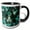 Black/White, variant on 3drose, Cube Design in Teal and Green, 15oz Mug