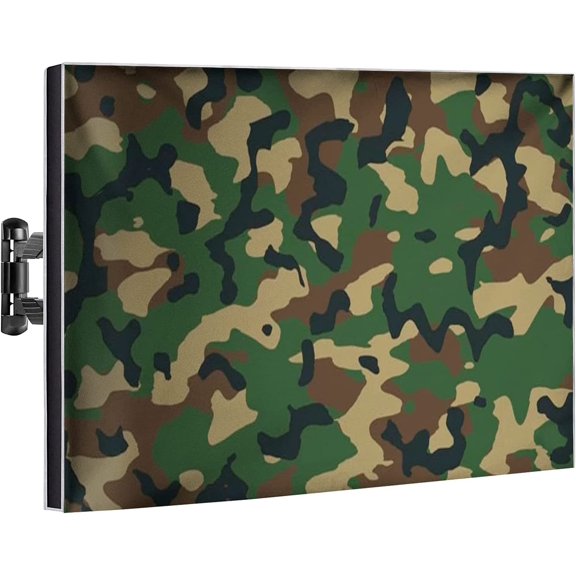 Garnetics 40-43” Outdoor TV Cover Waterproof and Weatherproof Outside Television Protector, Army