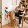thumbnail image 7 of 11.8" Cat Wall Climbing Carpet Scratcher, Wall-Mounted Cat Scratching Post, C𝐚t Corner Scratcher, C𝐚t Scratching Post for Wall, Cabinets, Doors, Smooth Surfaces and Furniture Sides, 7 of 7