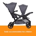 thumbnail image 4 of Baby Trend Sit N' Stand® Double 2.0 Stroller, Dash Grey, 4 of 5