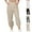 Style2-Khaki linen pants women, variant on Mceream Womens Harem Pants with Pockets Plus Size Lightweight Relax Fit Elastic Waist Summer Baggy Contton Linen Pants Summer Loose Casual Jogger Yoga Pants Gray XL
