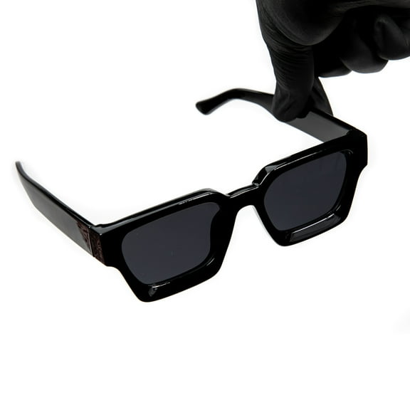 Street Knitted UV Protection Hip Hop Fashion Sunglasses, Black, Men's