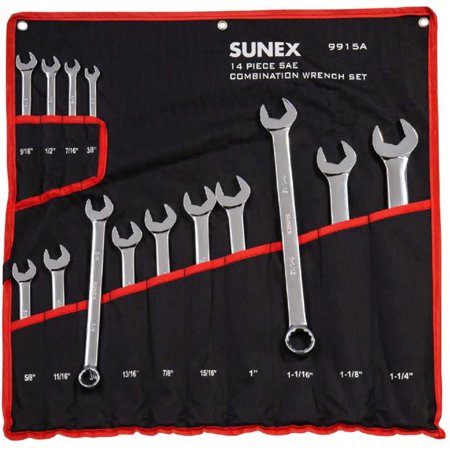 

Sunex International SU9915A V-Groove Combo Wrench Set - 0.37-1.25 in.