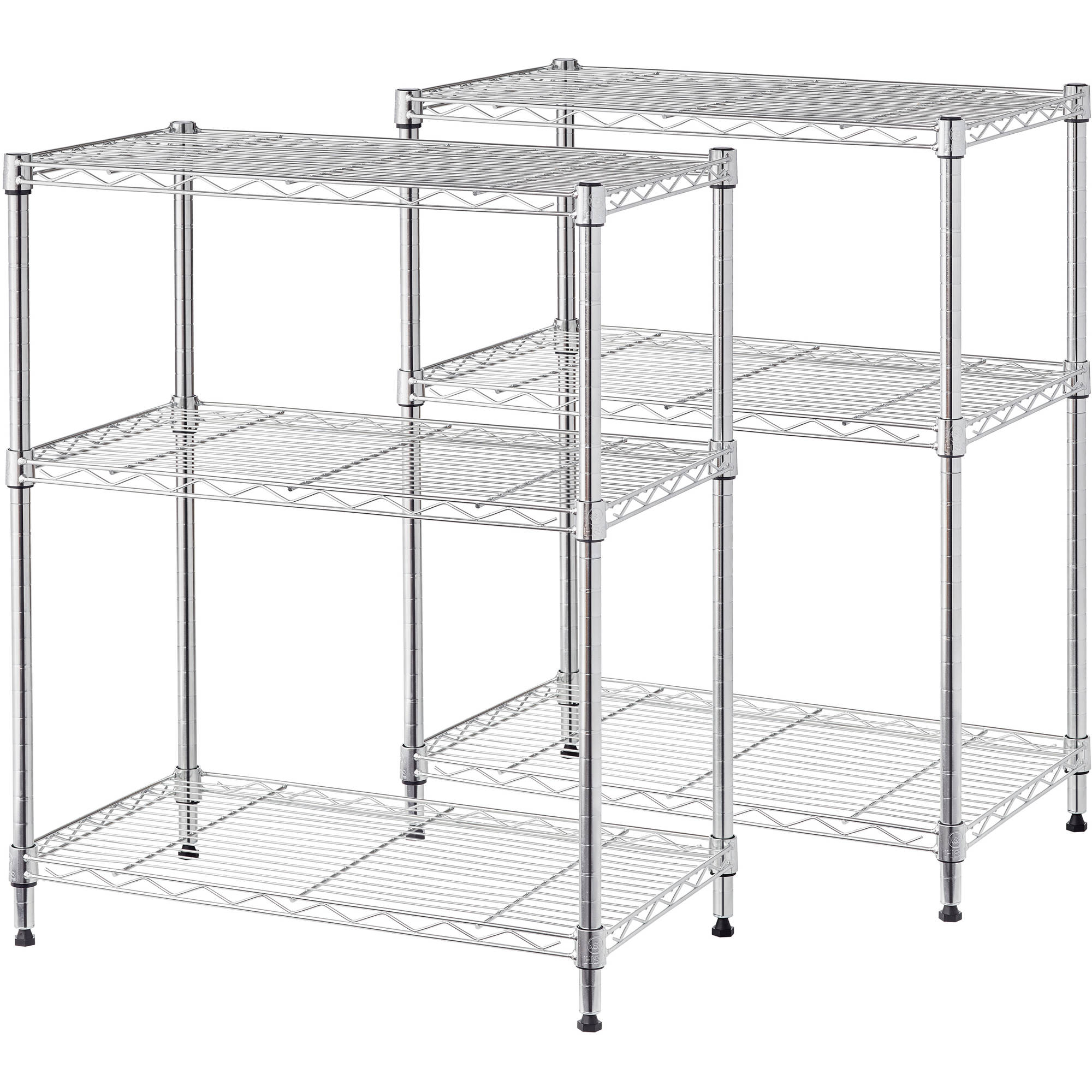 Work Choice 6-shelf Commercial Wire Shelving Convertible Rack, 13"Dx23"Wx59"H - image 3 of 4