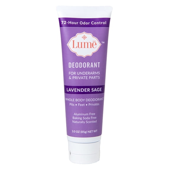 Lume Deodorant For Underarms & Private Parts 3oz Tube (Lavender Sage) Lavender Sage