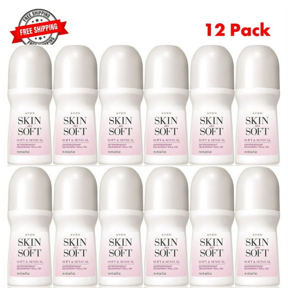 Avon Skin So Soft Roll-on Anti-perspirant Deodorant Size 2.6 oz (12-Pack)