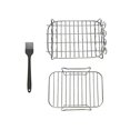 thumbnail image 1 of Double Boiler Accessory 2 Piece Rack With 4 Skewers And Brush Accessory, 1 of 5