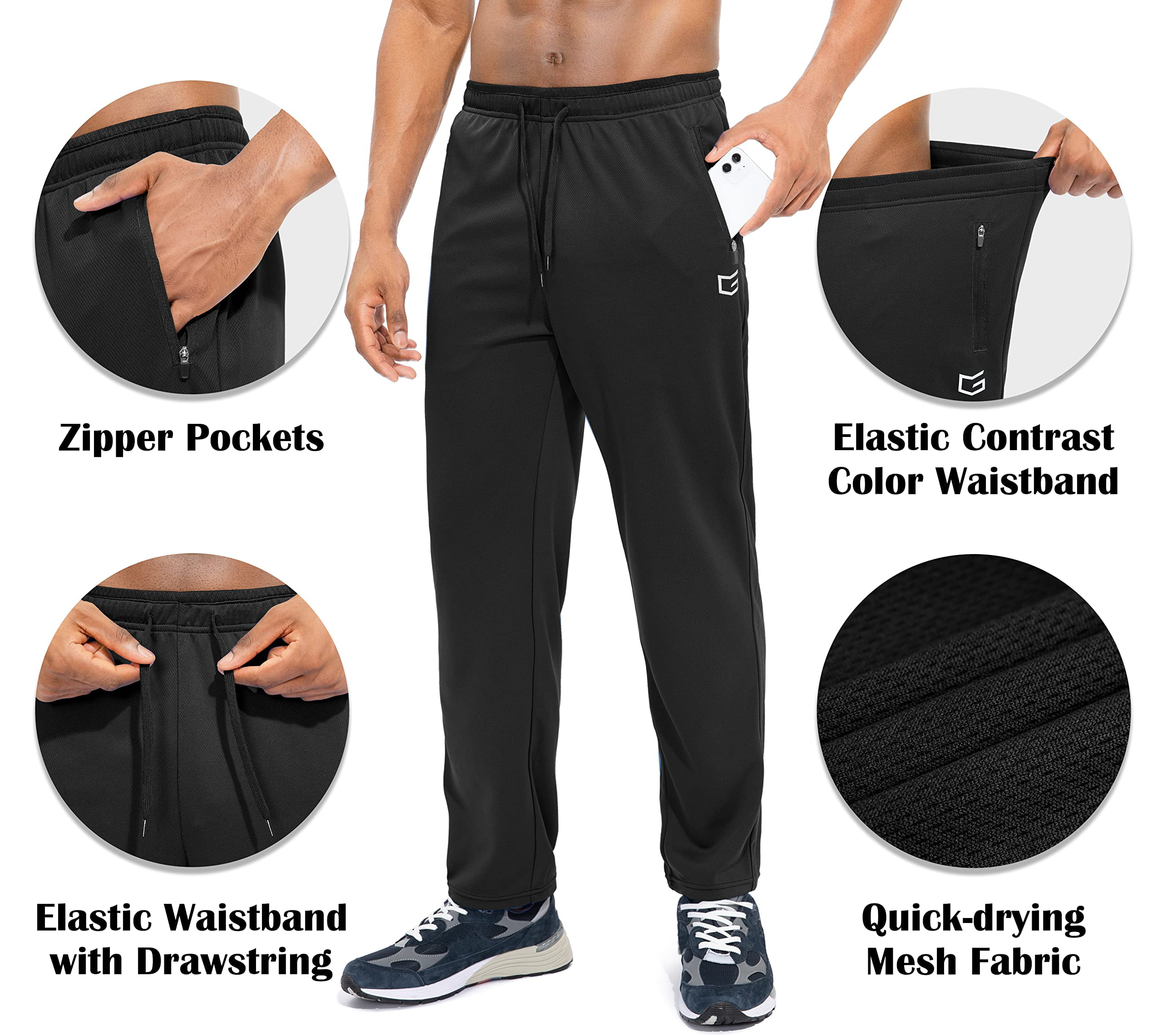 G Gradual Men's Sweatpants with Zipper Pockets Vietnam
