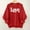 Maxi Long Skirt-Red#76, variant on Zyloft Valentine Sweaters for Women Valentine Sweatshirt Women's Heart Print Blouses Long Sleeve Round Neck Hoodless Casual Fashion Sweatshirt Red XS