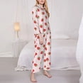 thumbnail image 3 of Sikiie Strawberry Women's Long-Sleeve Shirt and Full-Length Bottom Pajama Set (s-xxl)-Medium, 3 of 7