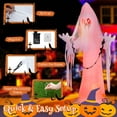 thumbnail image 6 of Costway 8FT Halloween Inflatable Ghost Blow-up Haunting Ghost Bride with Flame LED Light, 6 of 10