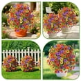 thumbnail image 5 of 4Pcs 20" Artificial Favorable Flowers with Ground Stakes, Spring Decoration with Spike, UV Resistant Faux, Fake Bushes Indoor Decor for Garden Porch & Patio, 5 of 18