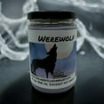 thumbnail image 1 of Werewolf Vegan Coconut Soy 12 oz/ 355 ml Candle Hand-poured, Eco-friendly, Clean Burning, Woodsy/ Clean, 1 of 5