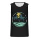 thumbnail image 4 of Mens Camisetas de Verano Casual sin Mangas de Impresión Suéter Cuello Redondo Deportes Superior, Poliéster, 4 of 4