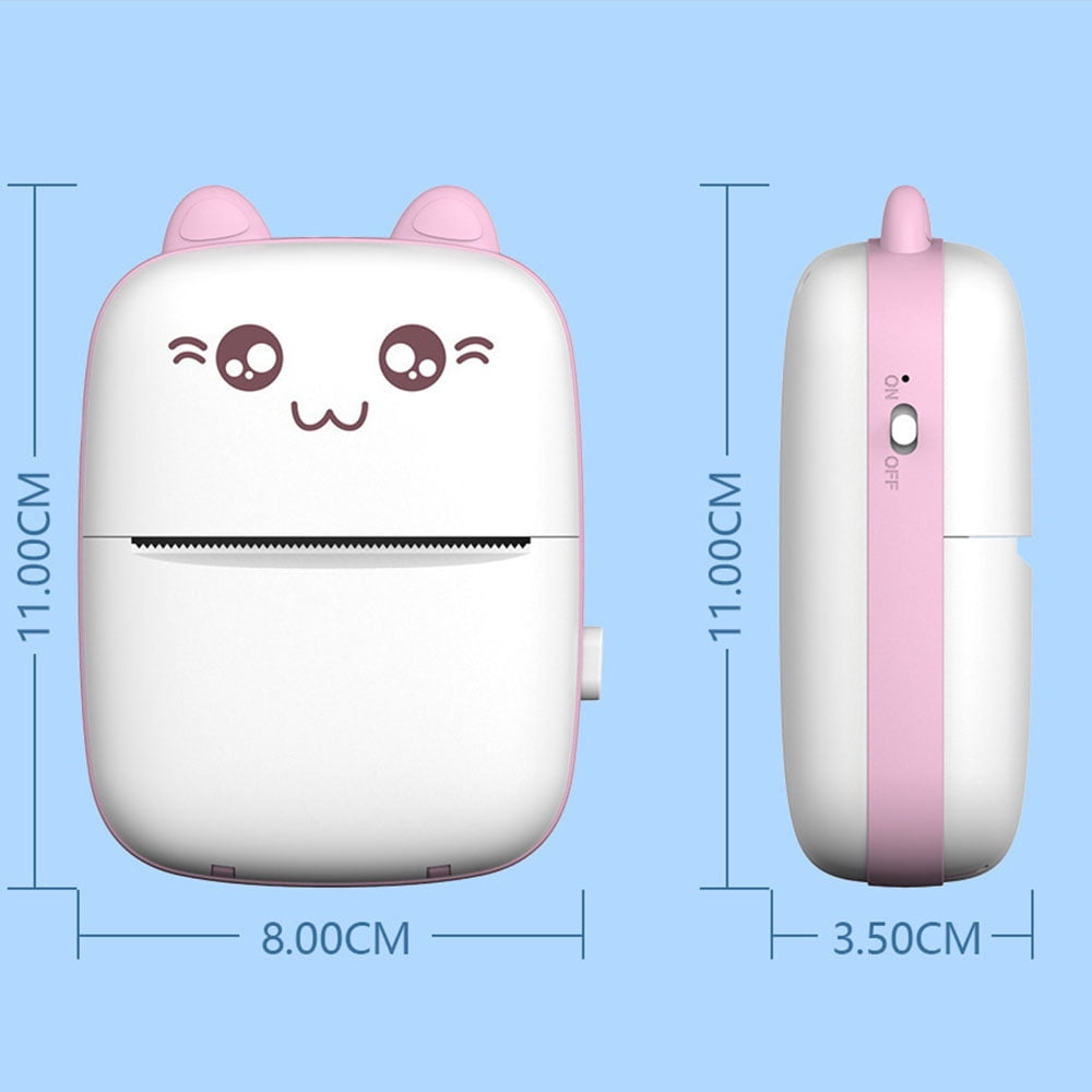 Mini Pocket Printer,Portable Printer for Sticker,Label,Text Memo,Receipt,Photo, Inkless Printing,Gifts for Kids,Wireless Bluetooth Printer Compatible with iOS and Android