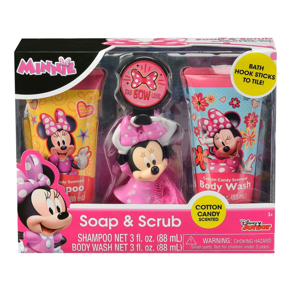 Minnie Soap and Scrub Body Wash and Shampoo Set, 4 pieces