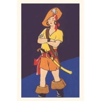 Pocket Sized - Found Image Press Journals: Vintage Journal Woman Pirate (Paperback)