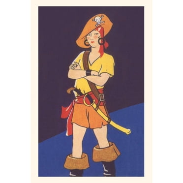 Pocket Sized - Found Image Press Journals: Vintage Journal Woman Pirate (Paperback)