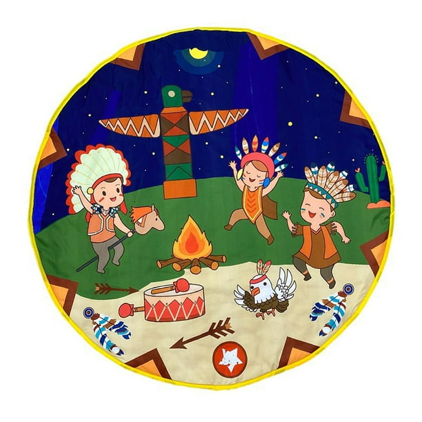Alfombra de juego para bebés, para tiendas de campaña, para parque infantil, decoración de guardería, alfombra de actividades Noche