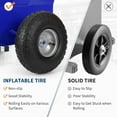 thumbnail image 6 of Panel Dolly 600 LBS Capacity with 10 Inch Inflatable Tires Adjustable Drywall Mover for Sheets  Transport All Terrain Moving, 6 of 6