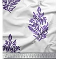 thumbnail image 1 of Soimoi Polyester Crepe Fabric Leaves & Floral Block Decor Fabric Printed Yard 52 Inch Wide, 1 of 3