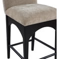 thumbnail image 6 of Meridian Furniture Waldorf Beige Chenille Fabric Stool, 6 of 8