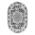thumbnail image 2 of Unique Loom Richmond Collection Area Rug - Medallion (5' 1" x 8' Oval Blue/Ivory), 2 of 6