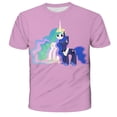 thumbnail image 1 of Camiseta de unicornio de verano para niñas, camisetas de manga corta con estampado 3D de 3 a 14 años, camisetas para niños, camisetas bonitas con dibujos animados para niños, ropa 12T Gao Jinjia LED, 1 of 2