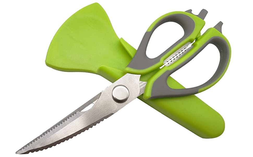 VONTER Country Kitchen Set of 2 Kitchen Scissors, Stainless Steel