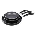 thumbnail image 1 of Cook N Home Professional Marble Fry Pan nonstick, 8"/10"12", Black, 1 of 4