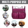 thumbnail image 5 of Bolso bandolera para mujer, de nailon, impermeable, ligero, de lona de gran capacidad, 5 of 5