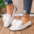 thumbnail image 4 of SuTry Women's Round Toe Flats Bow Decor Slip On Soft Sole Comfortable Casual Walking Shoes(41), 4 of 9
