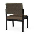 thumbnail image 5 of Lesro Lenox Steel Fabric Armless Waiting Room Guest Chair in Black/Peppercorn/Castillo Quarry, 5 of 5