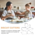 thumbnail image 2 of Soimiss 5Pcs Stainless Steel Biscuit Cutters Silver DIY Kitchen Gadget for Baking, 2 of 6